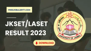 JKSET/ LASET Result 2023