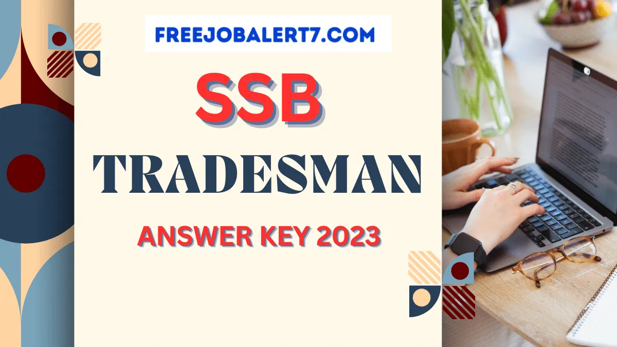 SSB Tradesman Answer Key 2023