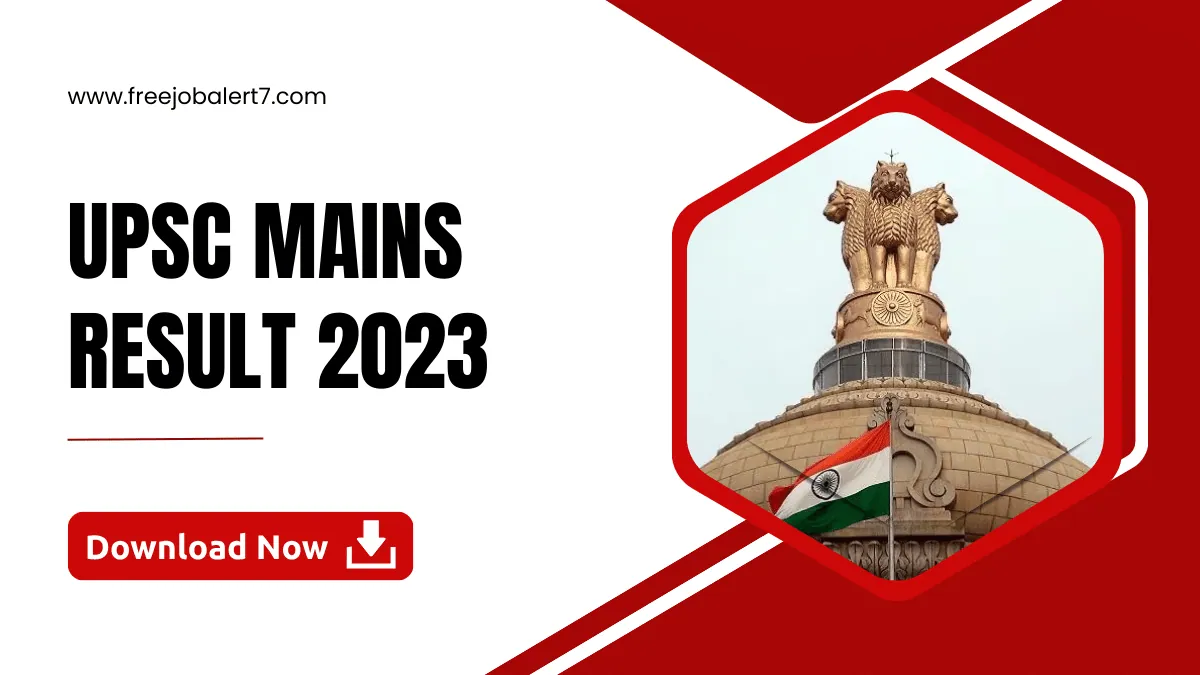 UPSC Mains Result 2023 declared @ upsc.gov.in, direct link to download Result and Cut off