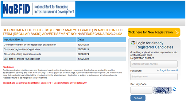 NaBFID Recruitment 2024 Apply Online Direct Link